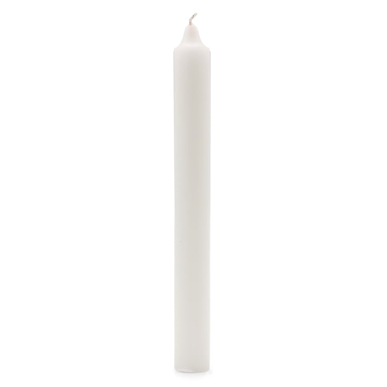 Rustic White Solid Colour Dinner Candles - Pack of 5 Home Decor Essentials