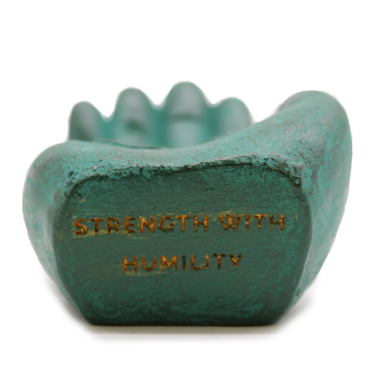 Handcrafted Green Incense Burner Holder for Strength and Meditation