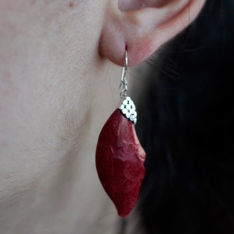 925 Sterling Silver Leaf Drop Earrings - Elegant Dangle Style Jewelry