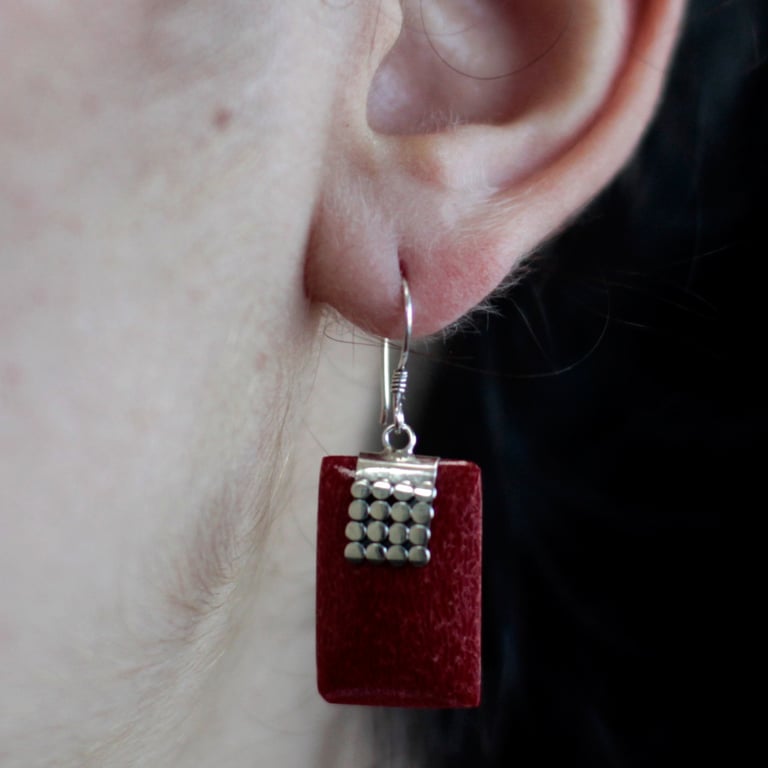 925 Silver Sterling Square Mini Disc Earrings - Durable Stud Design Jewelry Accessory