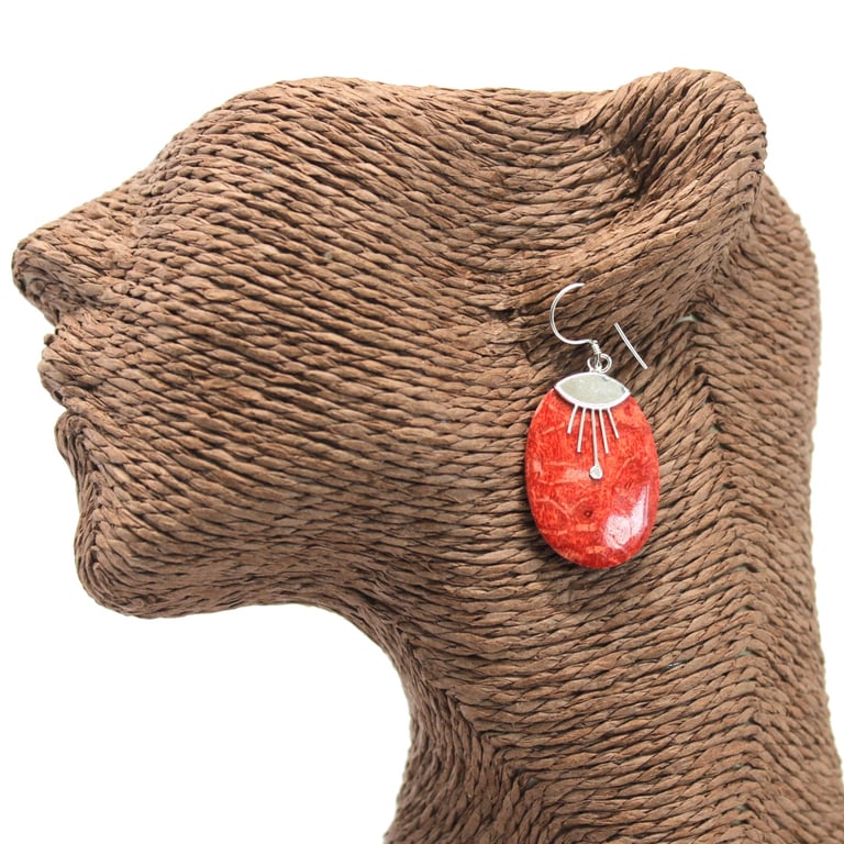 Sterling Silver Oval Earrings - 925 Silver Décor Jewelry