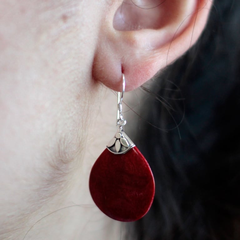 925 Silver Ball Drop Earrings - Sterling Silver Jewelry Drops for Women