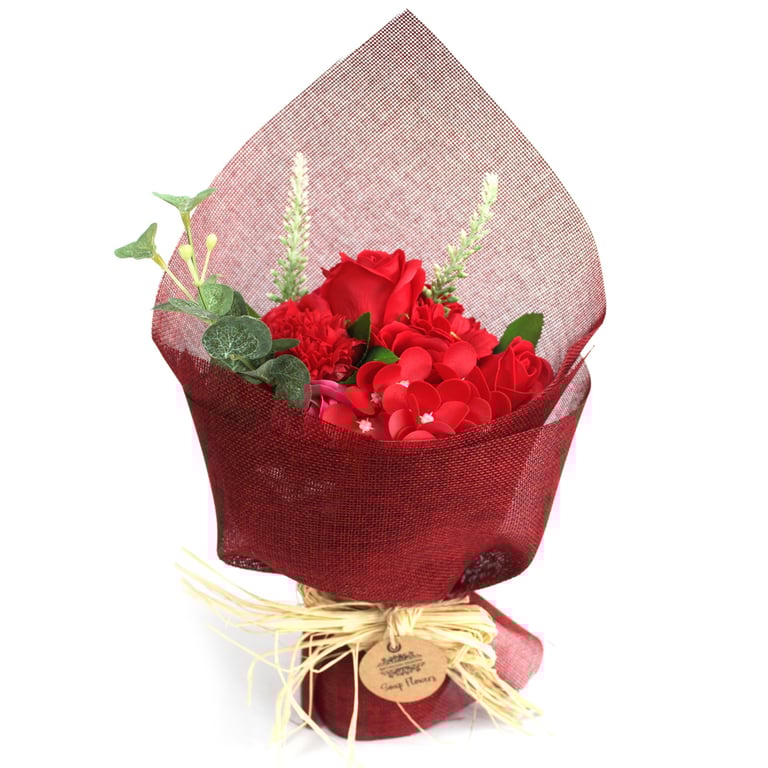 Standing Soap Bouquet (Red) - Aromatic Decor for Home