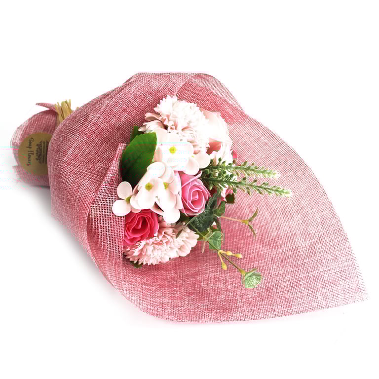 Pink Standing Soap Bouquet - Decorative & Aromatic