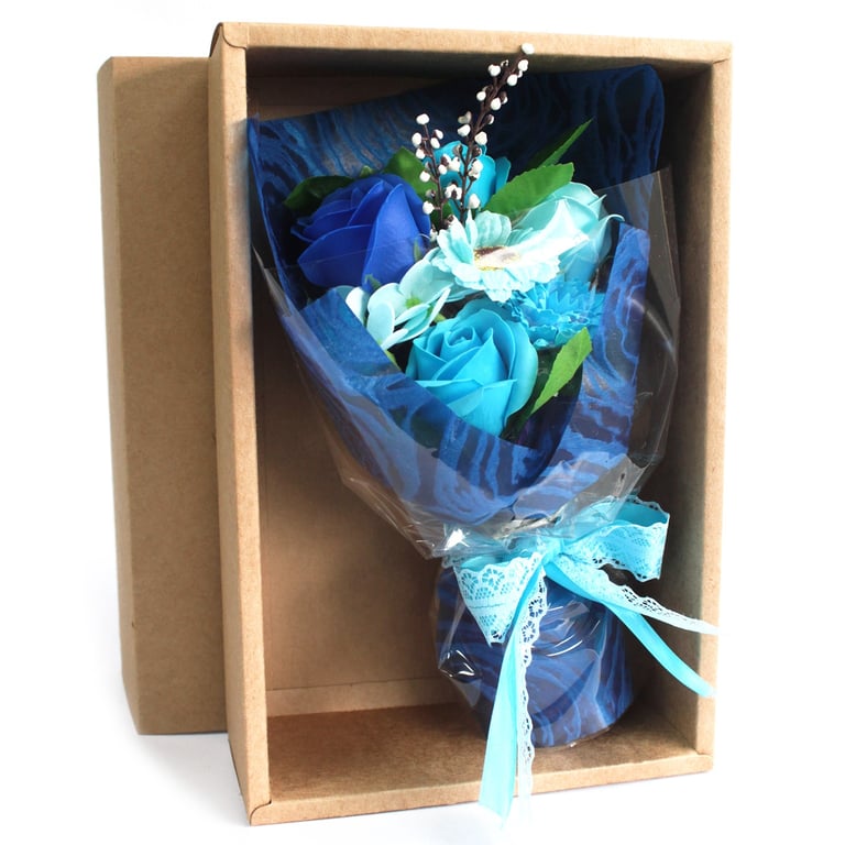 Hand Soap Flower Bouquet (Blue Boxed) - Special Edition by Unknown Brand