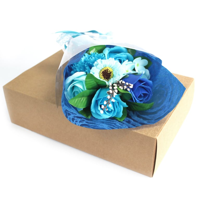 Hand Soap Flower Bouquet (Blue Boxed) - Special Edition by Unknown Brand
