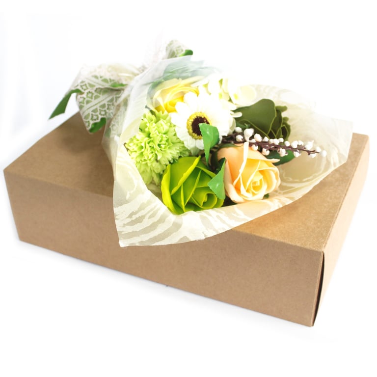 Boxed Hand Soap - Aromatic Flower Bouquet - Greens
