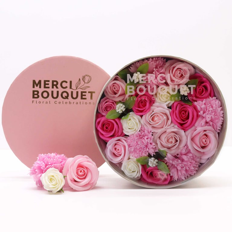 Baby Gift Box - Pink Themed - Round Box (Brand Name)