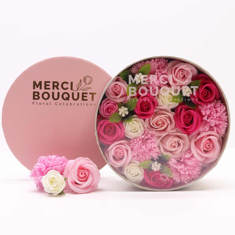 Baby Gift Box - Pink Themed - Round Box (Brand Name)