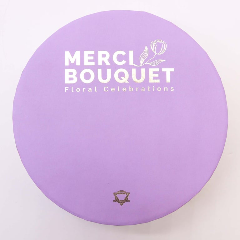 Aromatic Round Box - Lavender Rose & Carnation - Premium Blend