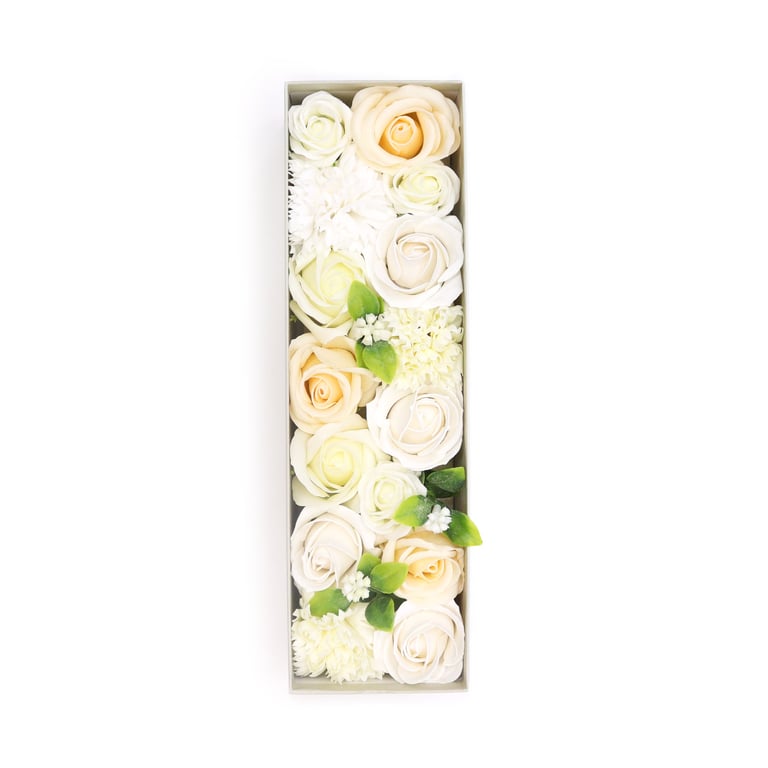 White & Ivory Wedding Blessings Box - Long-Lasting & Elegant