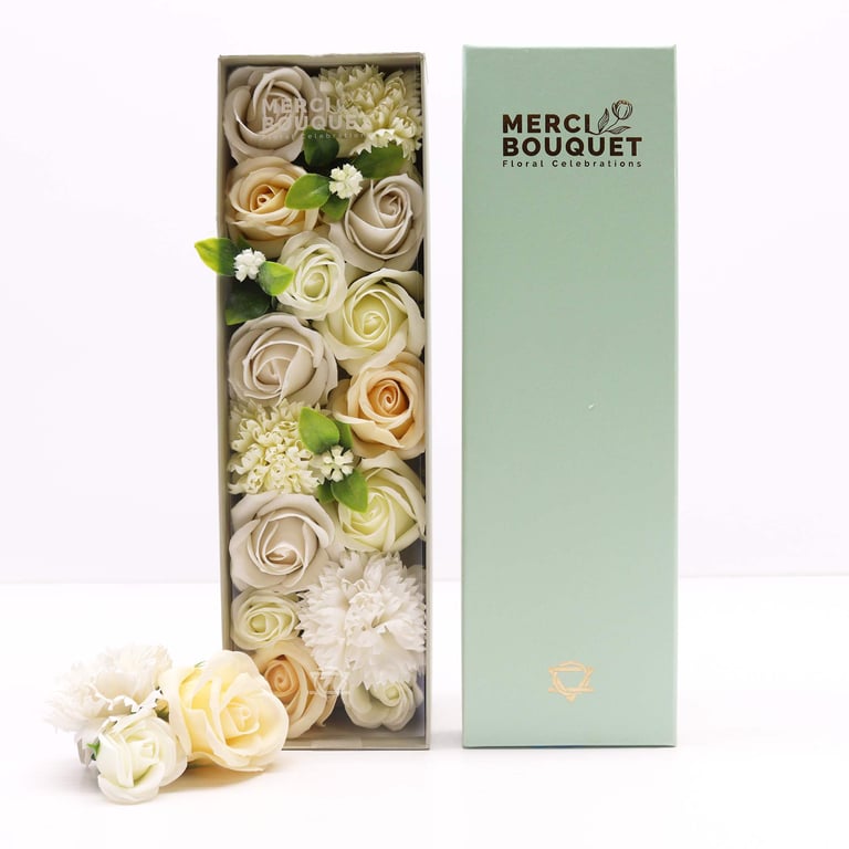 White & Ivory Wedding Blessings Box - Long-Lasting & Elegant