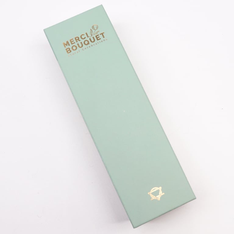 Spring Celebrations Long Gift Box - Yellow & Green Design - Brand Name