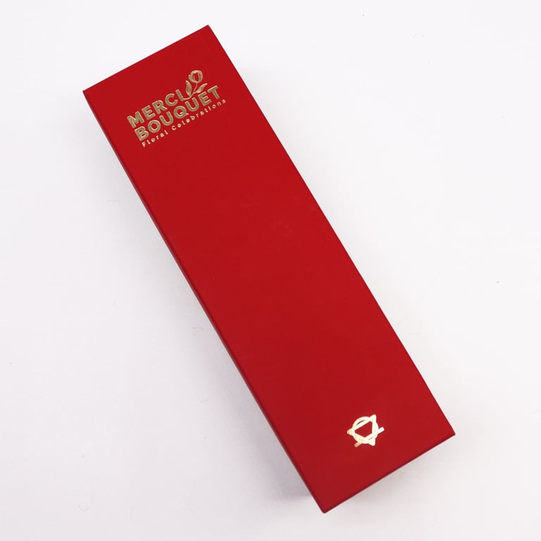 Vintage Rose Print Long Box - Durable & Stylish Storage Solution