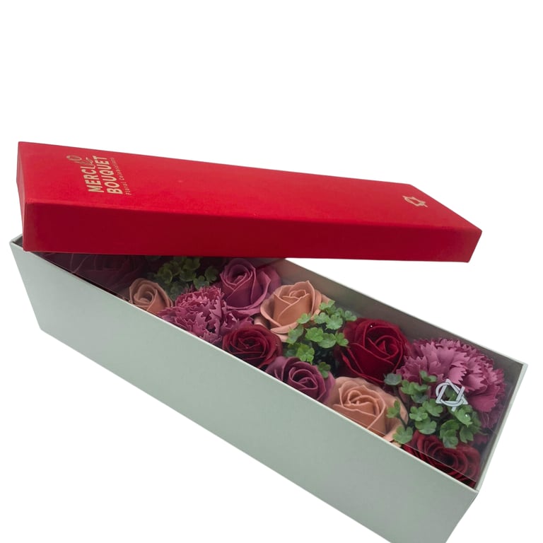 Vintage Rose Print Long Box - Durable & Stylish Storage Solution