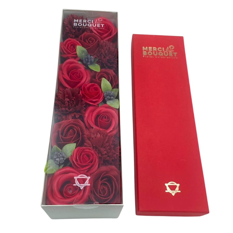 Red Rose Long Box - Classic Bouquet - Premium Quality