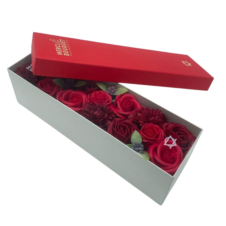 Red Rose Long Box - Classic Bouquet - Premium Quality