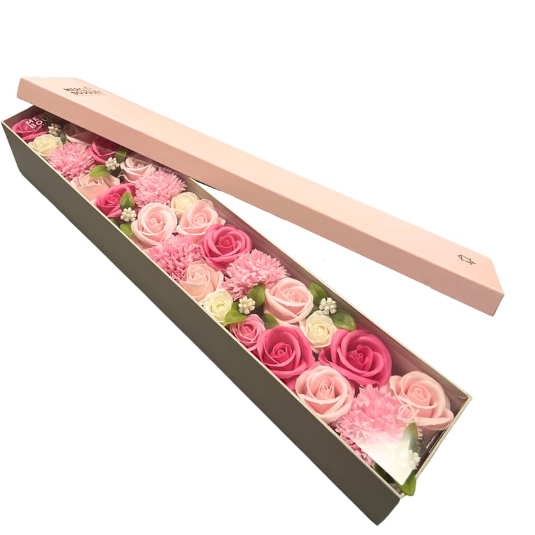 Extra Long Baby Blessings Box - Pink - Premium Model