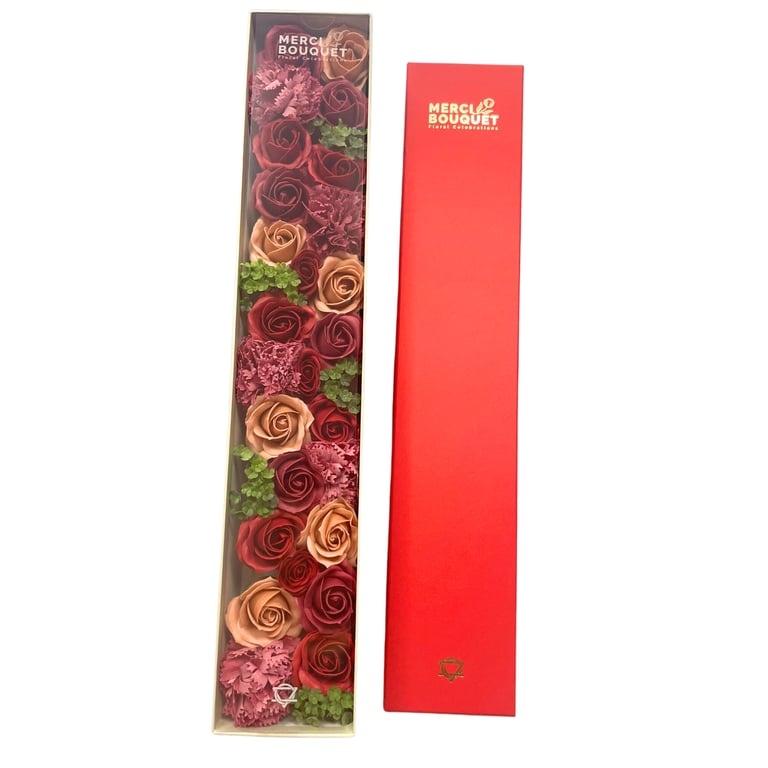 Vintage Long-Stem Box Roses - Premium Quality, Extra Long Stems
