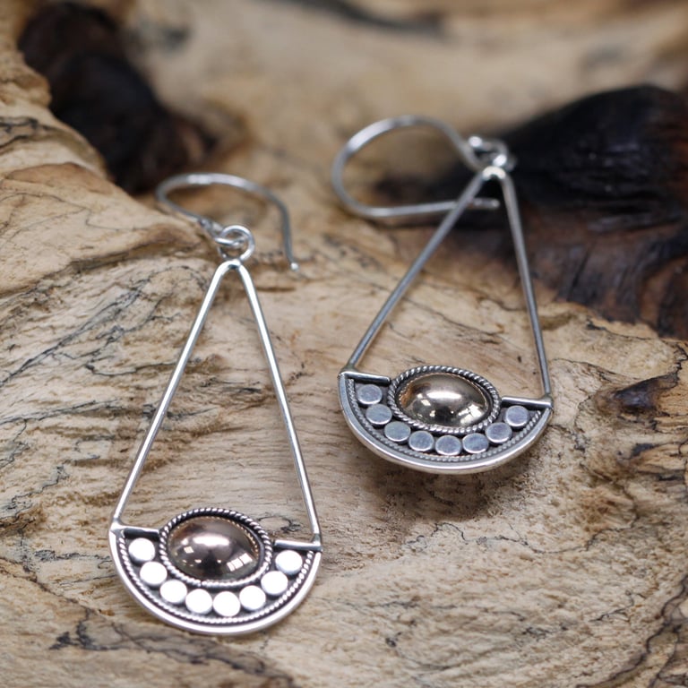 Gold & Silver Luna Balance Earrings - Harmonious Design