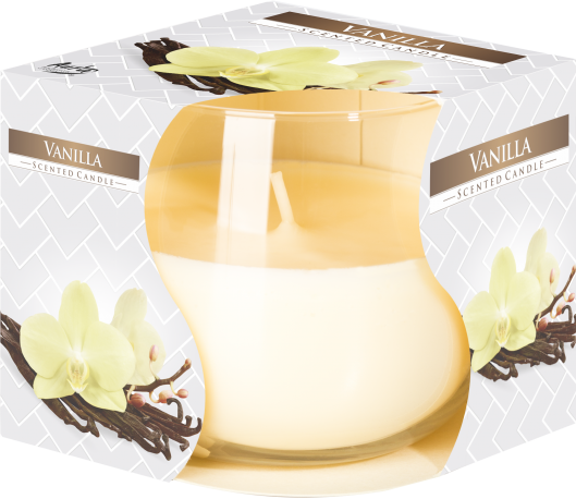 Vanilla Scented Glass Jar Candle - Home Fragrance Aroma Therapy
