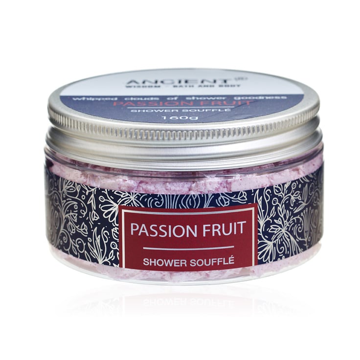 Passion Fruit Shower Souffle 160g - Moisturizing Body Wash and Fragrance Shower Gel for Sensitive Skin