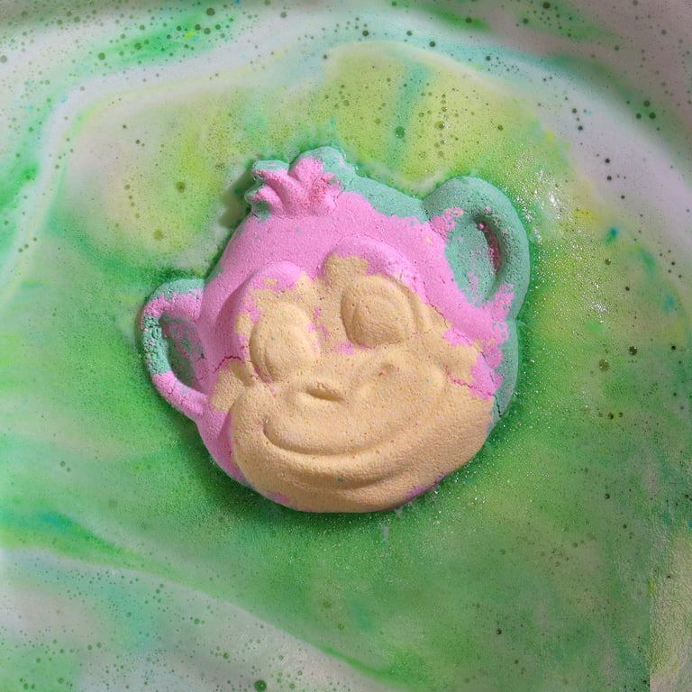 Relaxing Monkey Bath Bomb 90g - Aromatic Home Spa Treatment Soap Ball