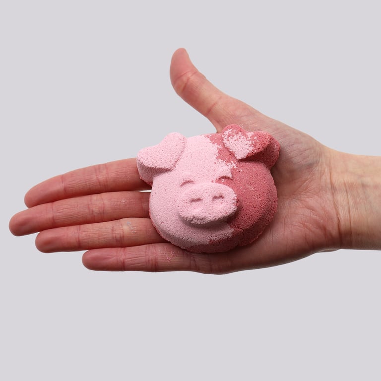 Pig Bath Bomb 70g Relaxation Scented Animal Soap Ball