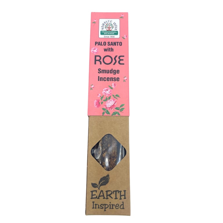 Earth Inspired Rose Smudge Incense Sticks - Natural Purification and Relaxation for Home and Garden