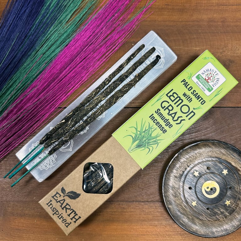Earth Inspired Smudge Incense - Lemon Grass, Natural Home Purification and Relaxation Aid