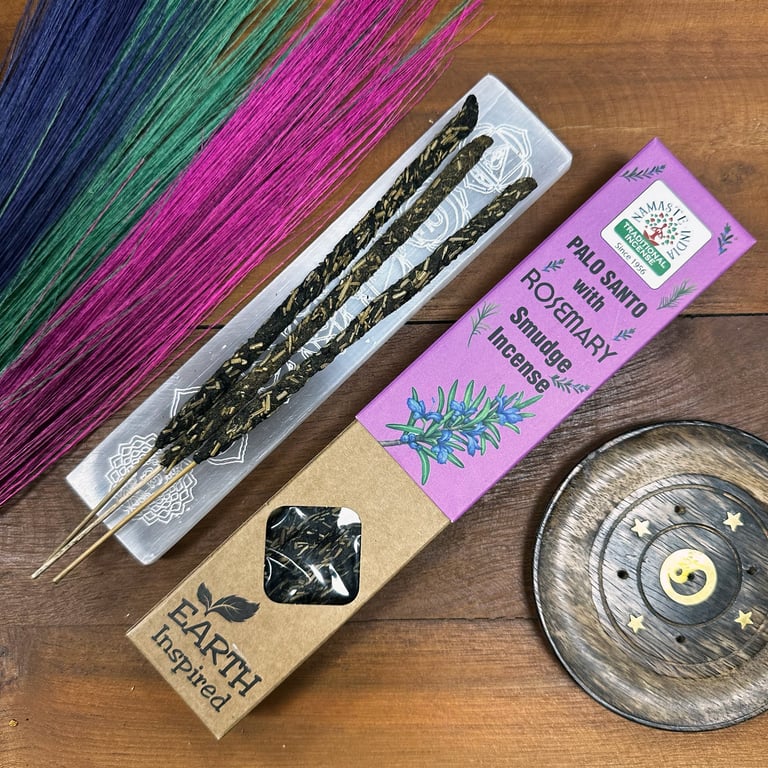 Earth Inspired Rosemary Smudge Incense Sticks for Home Purification and Wellness