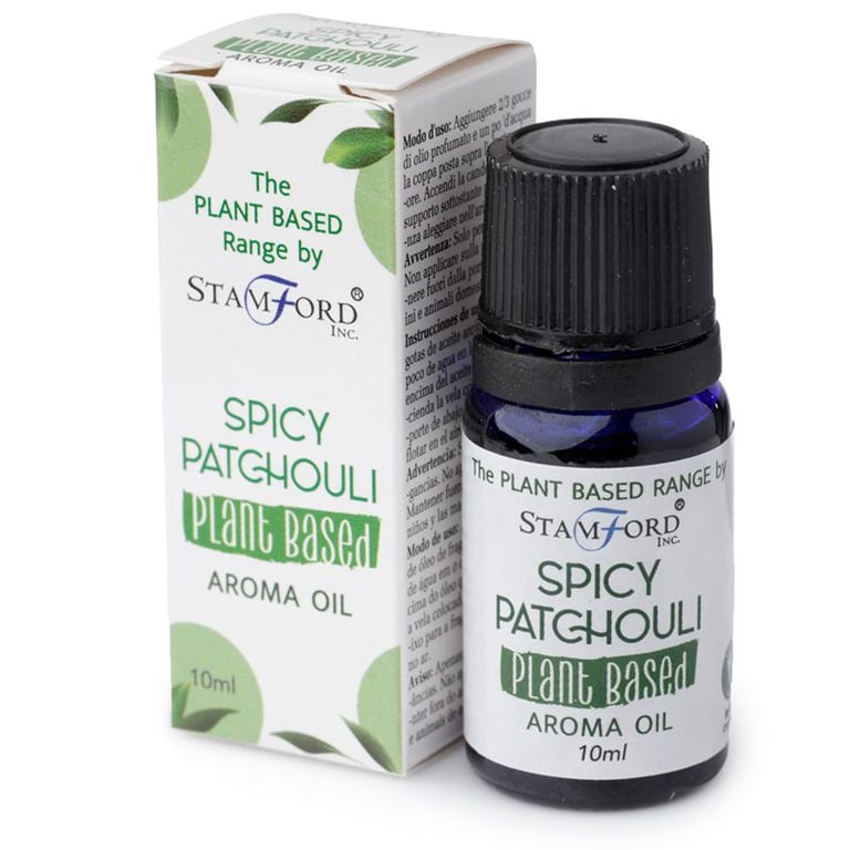 Plant Based Aroma Oil - Spicy Patchouli Essential Oil Blend for Home Fragrance