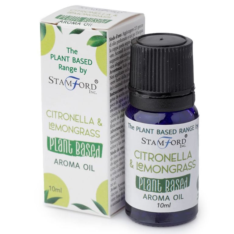 Plant Based Citronella Lemon Grass Aroma Oil - Natural Bug Repellent & Relaxing Scented Oil for Home & Garden