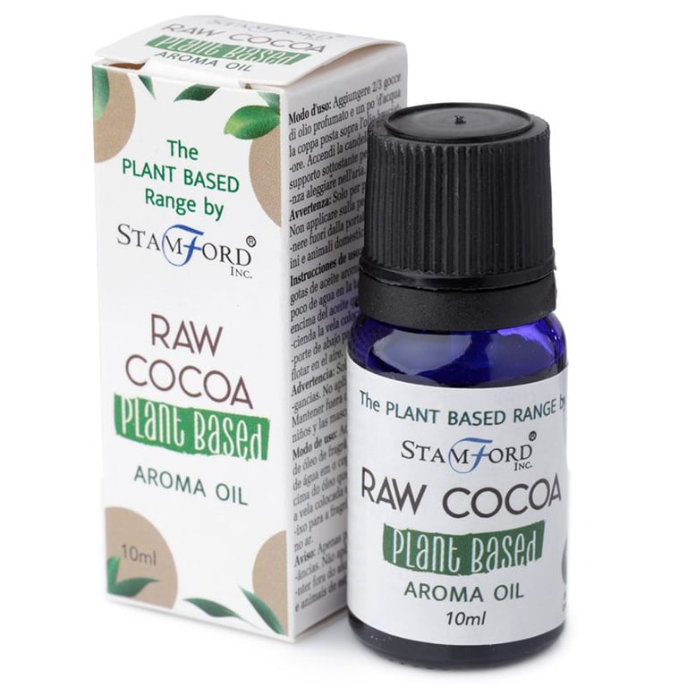 Raw Cocoa Plant Based Aroma Oil - Natural Home Fragrance & Organic Skincare Massage Oil