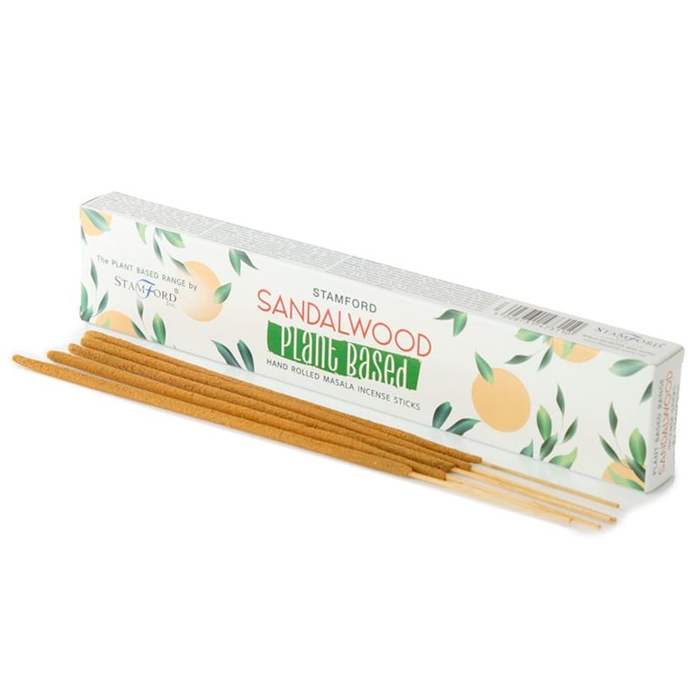 Plant-Based Sandalwood Masala Incense Sticks - Natural Home Scents & Aromatherapy