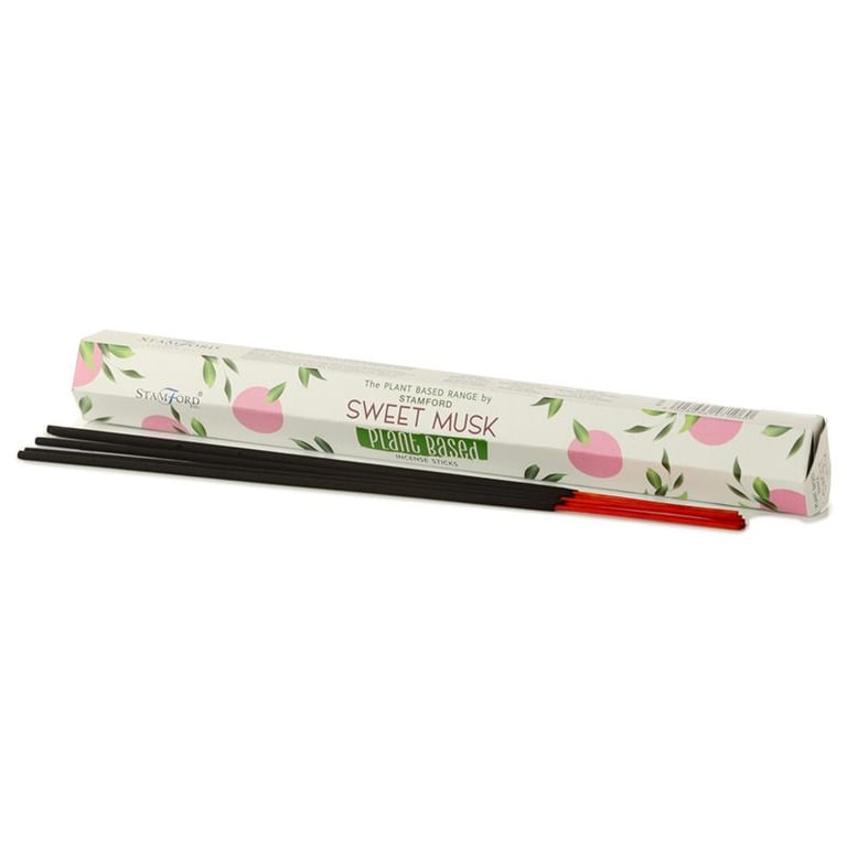 Plant Based Sweet Musk Incense Sticks - Natural Home Fragrance