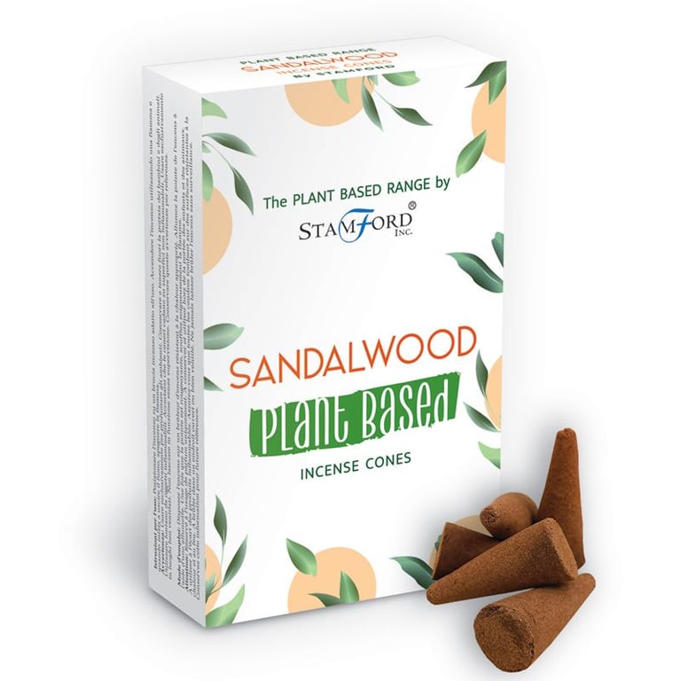 Sandalwood Plant Based Incense Cones - Natural Home Fragrances