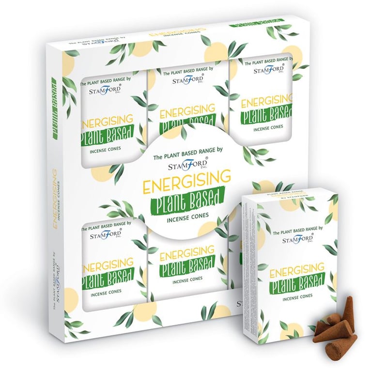 Plant Based Incense Cones - Natural Energizing Home Scents