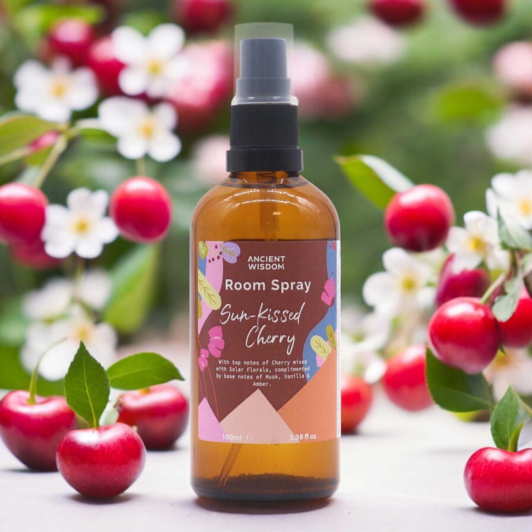 Sun-Kissed Cherry Summer Room Spray 100ml - Fresh Indoor Home Fragrance