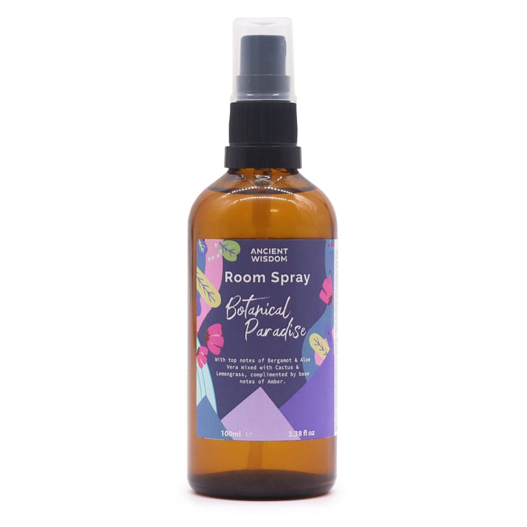 Botanical Paradise 100ml Summer Room Spray - Floral Scent Home Fragrance and Indoor Air Freshener