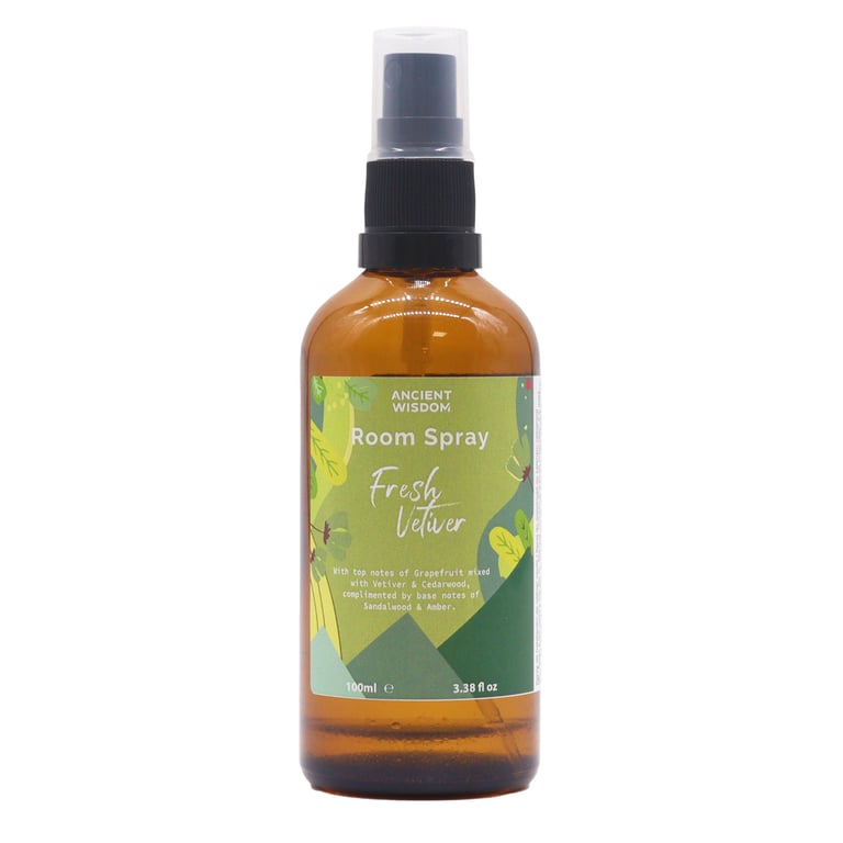 Fresh Vetiver Summer Room Spray - 100ml Home Fragrance and Indoor Air Freshener