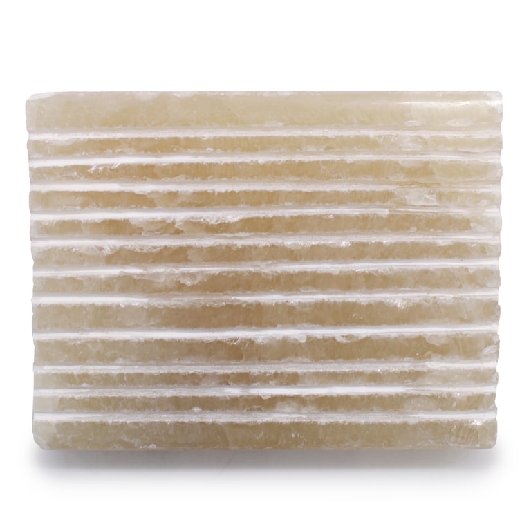 Square Onyx Soap Dish - Elegant Honey Design by Brand Name
