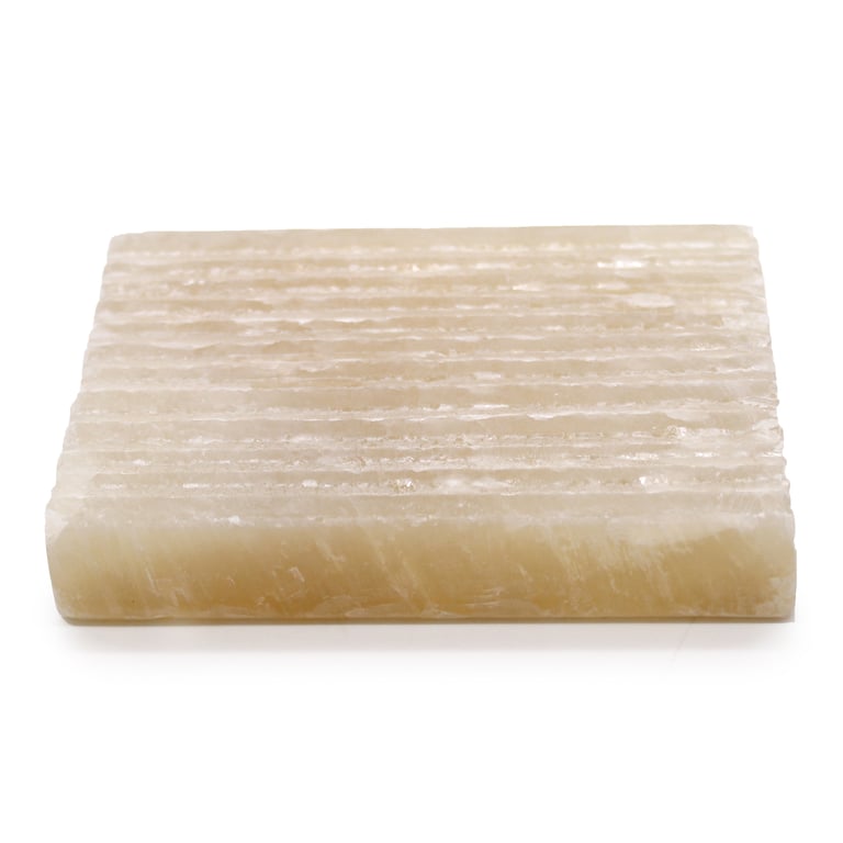Square Onyx Soap Dish - Elegant Honey Design by Brand Name