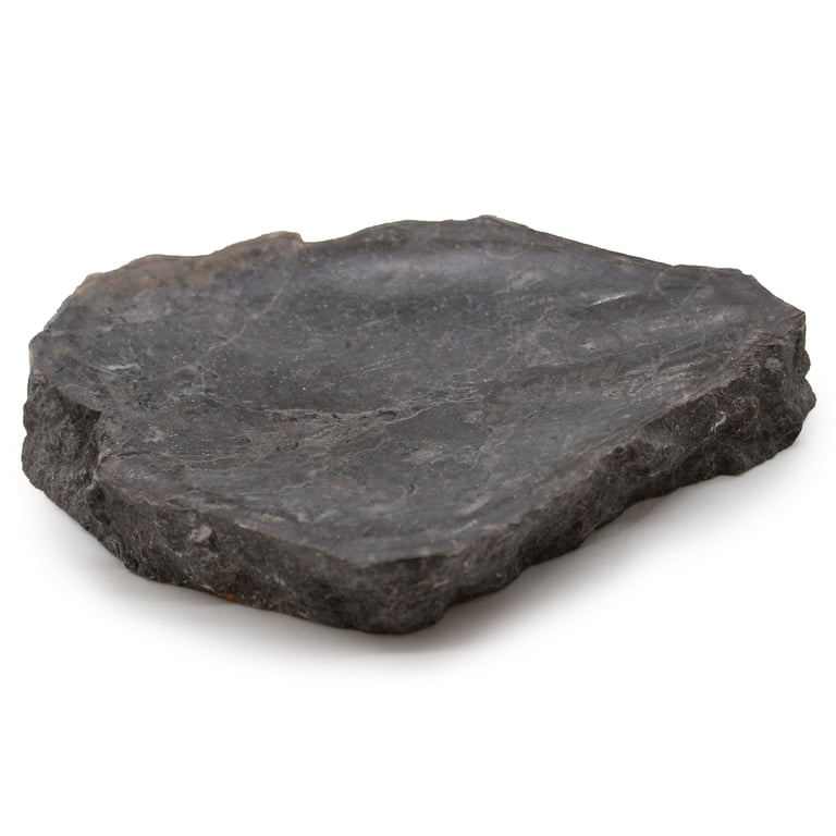 Elegant Natural Grey Marble Soap Dish - Bathroom Decor
