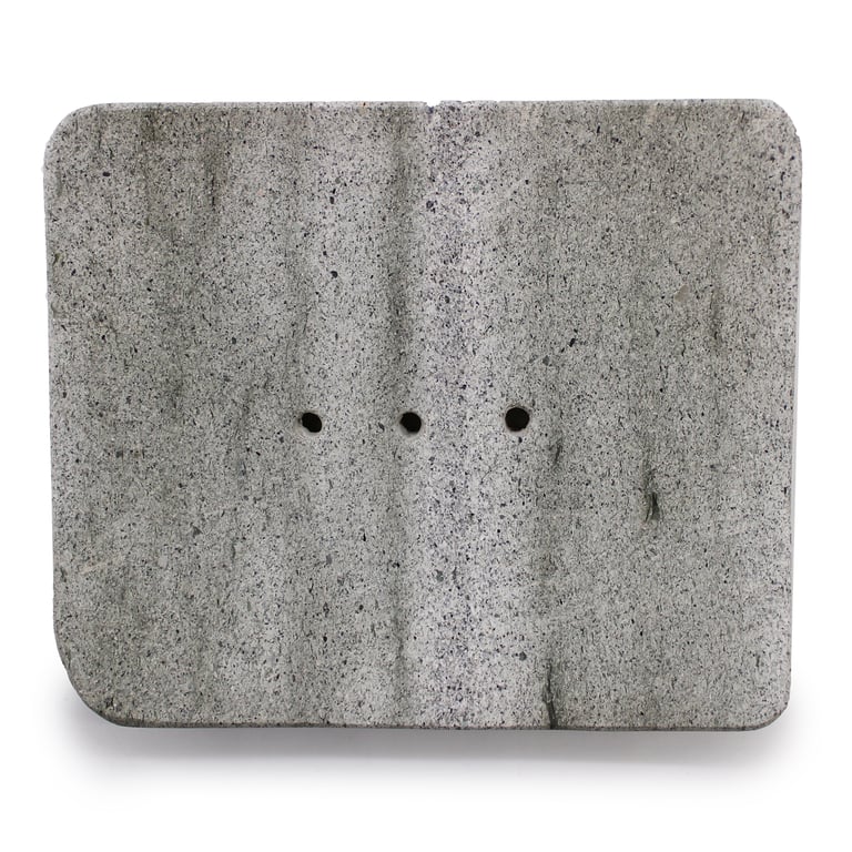 Premium Square Shaped Ziolit Stone Soap Dish - Bathroom Shower Holder