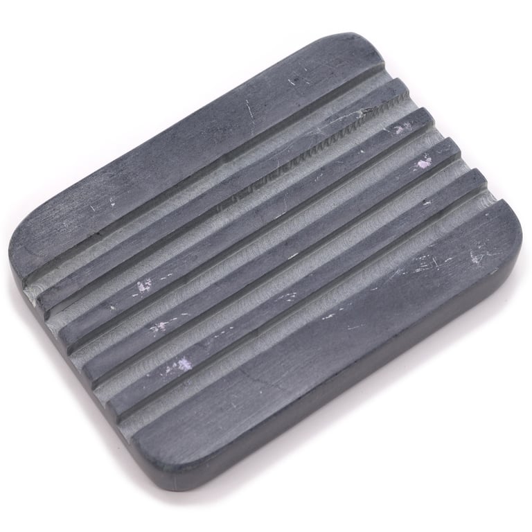 Grey Soapstone Heavy Ridges Bathroom Accessory Soap Dish 12x8.5cm Large Soap Holder