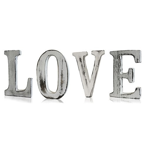 Shabby Chic LOVE Sign - 4 Letters Wall Decor Farmhouse Accent