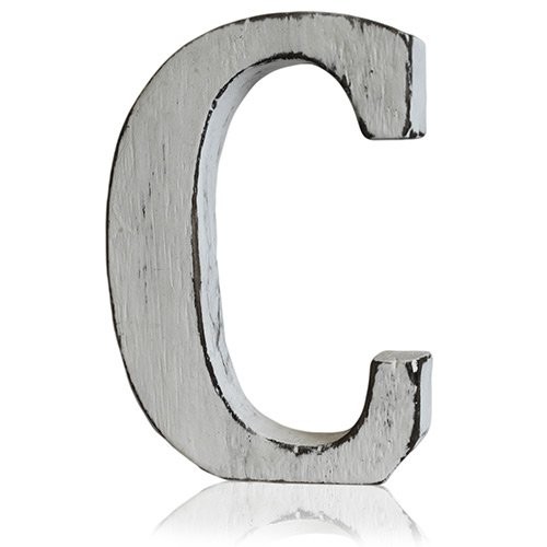 Shabby Chic Letters - Rustic Wall Art Sign for Home Decor