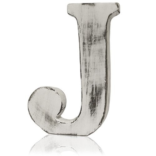 Shabby Chic Letters - Vintage Style Decor Wall Art J Letter Home Decoration