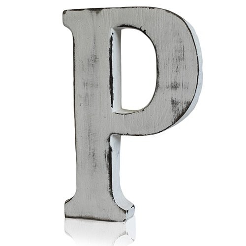 Shabby Chic Letters - Distressed Rustic Wall Decor for Home Interior Design